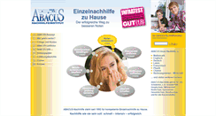 Desktop Screenshot of abacus-nachhilfe.de