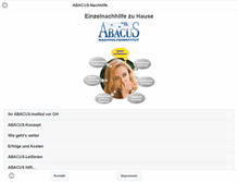 Tablet Screenshot of abacus-nachhilfe.de